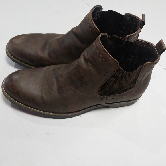 BRUNO MARC Men\'s Brown Leather Chelsea Boots size 12 main image 15